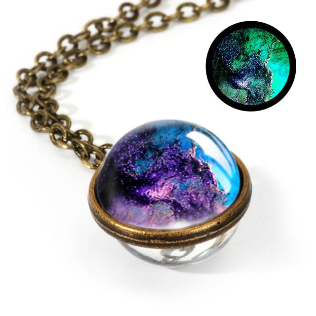 Nebula Galaxy Double Sided Pendant