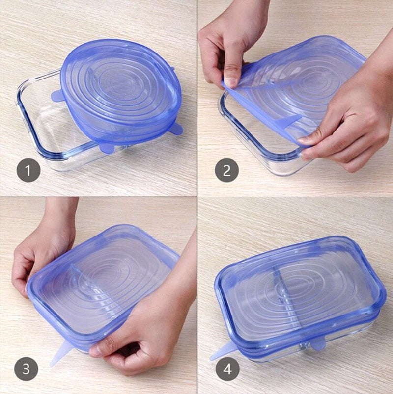 6-PCS ZERO-WASTE CONTAINER LIDS!