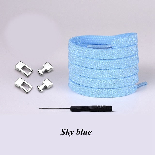 New Elastic Cross buckle No Tie Shoe laces