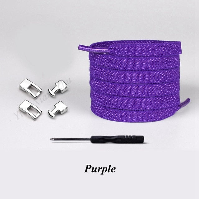 New Elastic Cross buckle No Tie Shoe laces