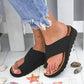 Leather Comfy Soft Big Toe Foot Correction Oversize Sandals