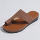 Leather Comfy Soft Big Toe Foot Correction Oversize Sandals