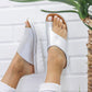 Leather Comfy Soft Big Toe Foot Correction Oversize Sandals