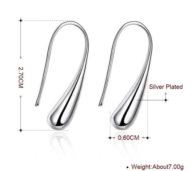 925 Silver Earring Fashion Jewelry Teardrop/Water