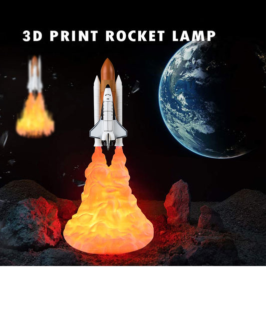 3D Print Space Shuttle Moon Lamp