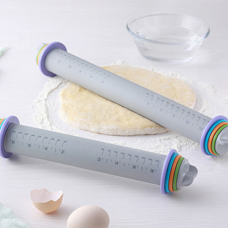 Multifunctional Fondant Cake Pastry Thickness Adjustable Rolling Pins