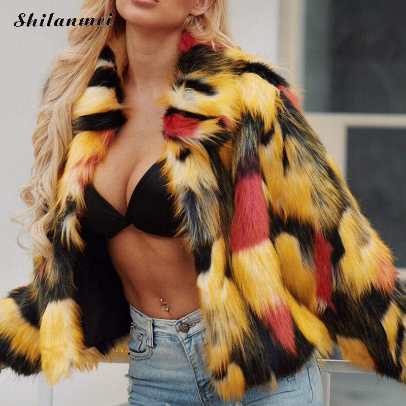 Fashion Furry Faux Fur Coat