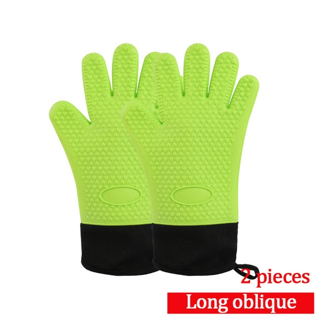 2PC Long Length Silicone Glove For Oven