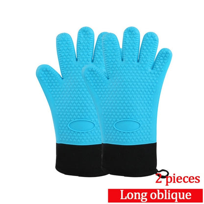2PC Long Length Silicone Glove For Oven